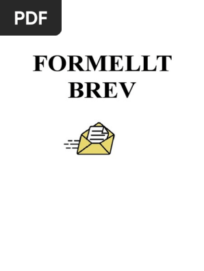 Formellt Brev Engelska Exempel