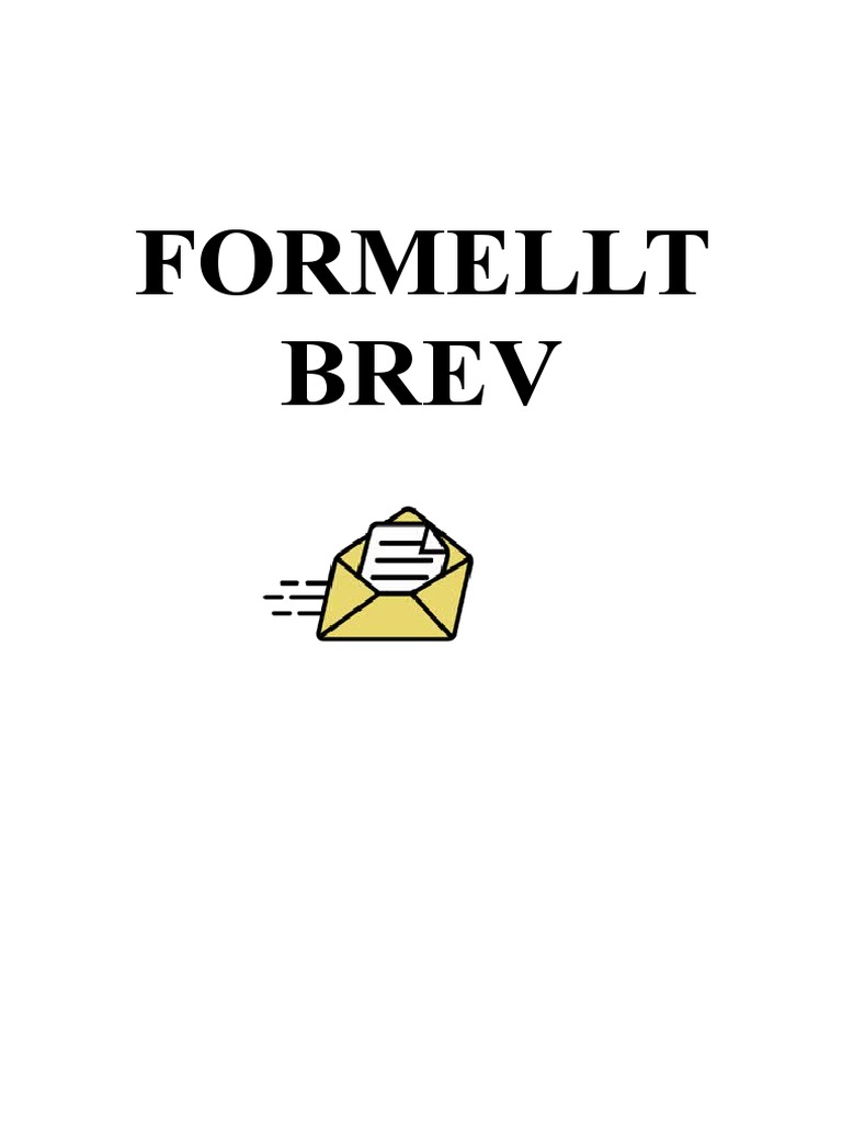 Formellt Brev - Mall Och Övningar | PDF