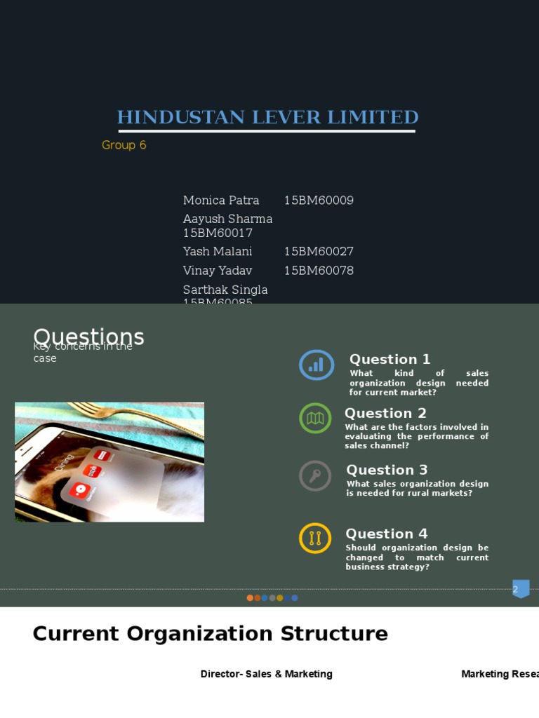 Hindustan Lever Limited Group 6 PDF Sales Brand