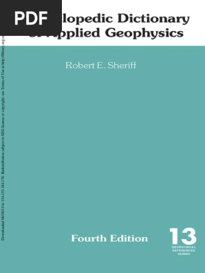 Sheriff 2002 | PDF | Geophysics | Earth Sciences