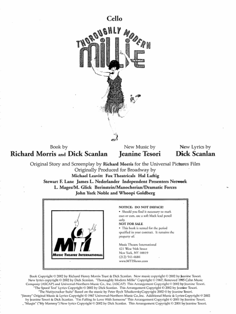 Thoroughly Modern Millie PDF
