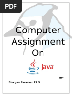 ISC Computer Assignment