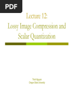 Lossy Image Compression and Scalar: Quantization