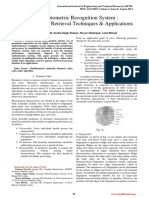 A Multibiometric Recognition System: Categorization, Retrieval Techniques & Applications