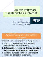 Penelusuran Ilmiah Berbasis Internet