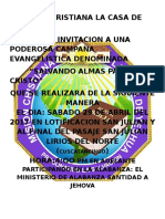 Mision Cristiana La Casa de Yeshu1 Invitacion