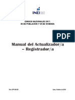 Manual Actualizador Registrador INEI censo