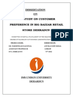 Study On Customer Preferences in Choosing Big Bazaar