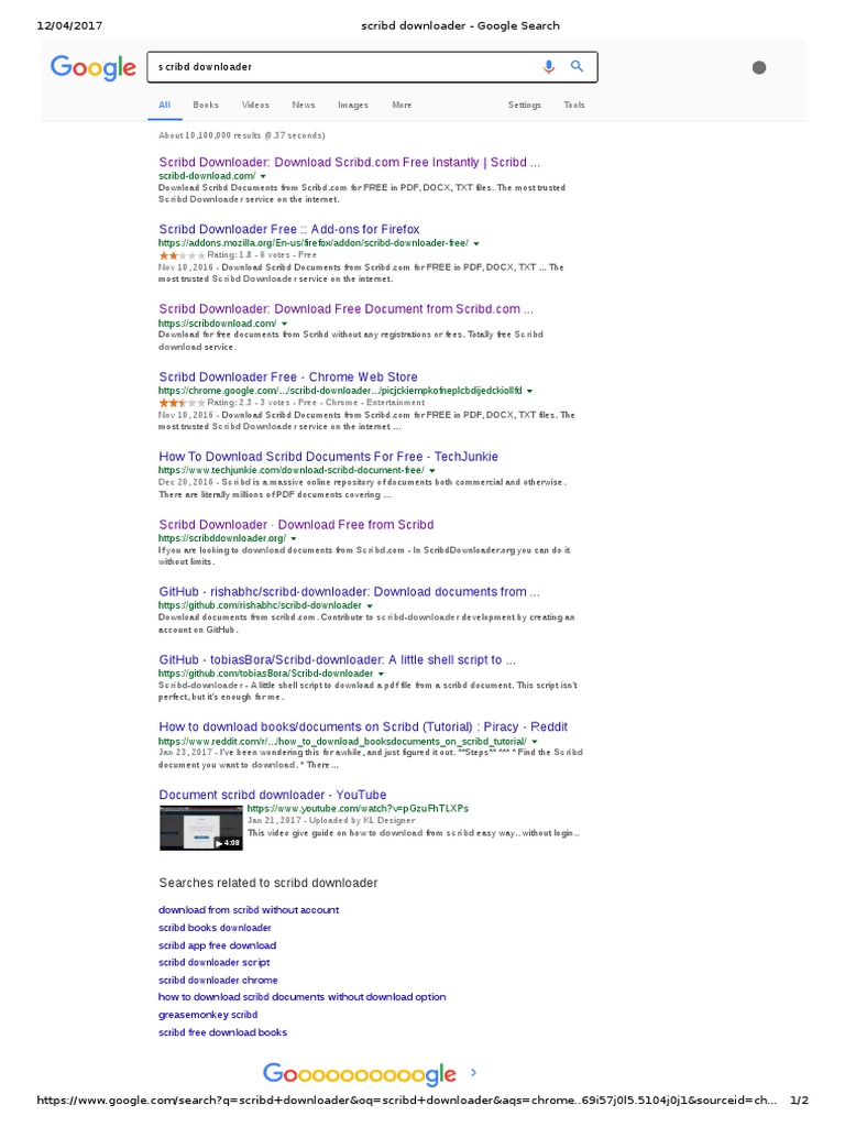 Scribd downloader chrome