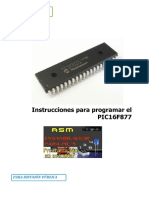 Setde35instrucciones para Pic16f877