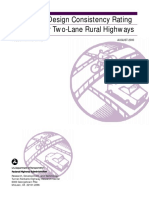 Alternative Design Consistency Rating Methods For Two-Lane Rural Highways