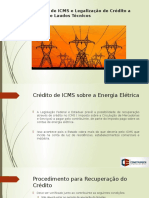 Crédito de ICMS e Legalização de Crédito A