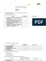 Check List de Implementación de La Norma NTS 002