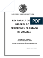 Ley Gestion Integral Residuos Yucatán