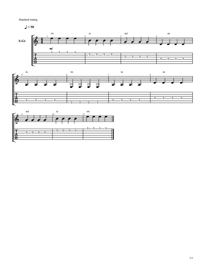 Standard Tuning Guide for Musicians | PDF