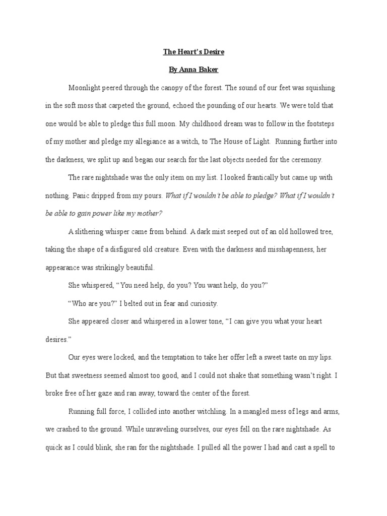 The Hearts Desire PDF