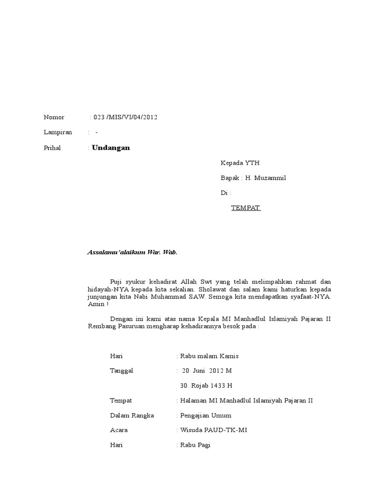 44 Contoh Undangan Pengajian Maulid Gratis Terbaru