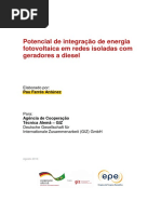 Potencial de Integração Fotovoltaica Em Redes de Geração Diesel. Pau Farrés Antúnez - LER DEPOIS - MUITO BOM