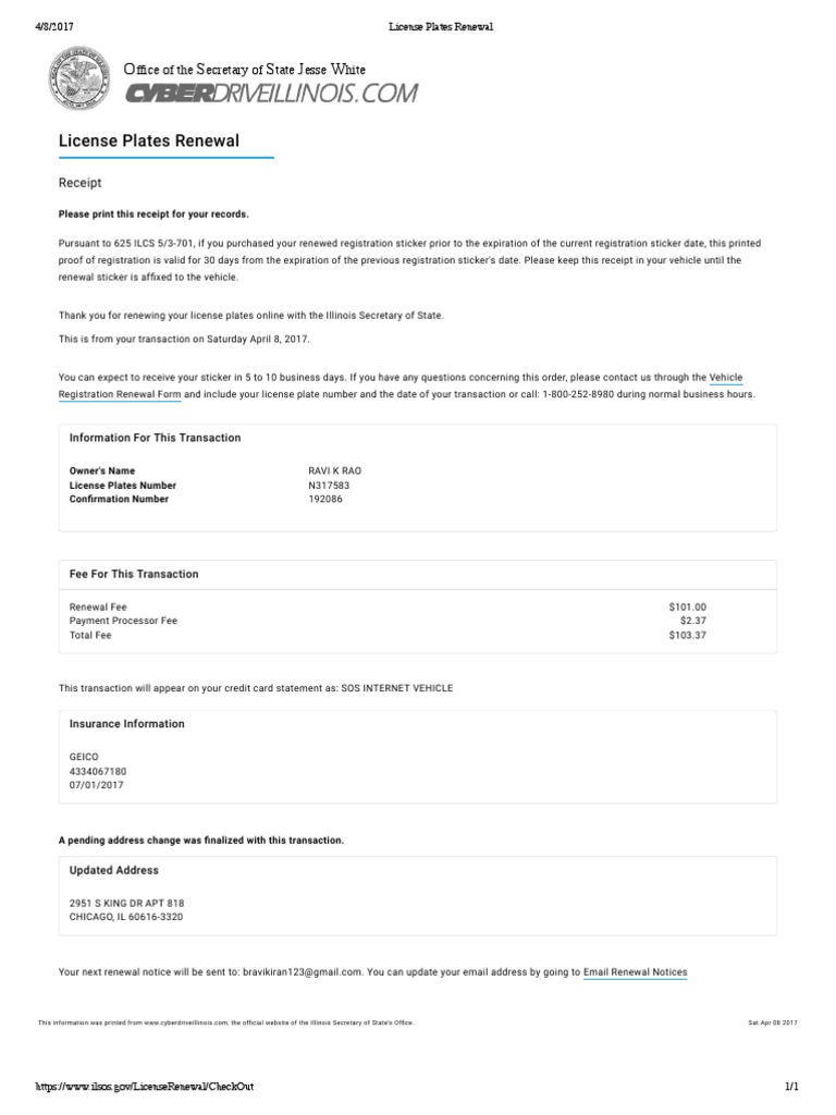License Plates Renewal PDF Vehicle Registration Plate Financial