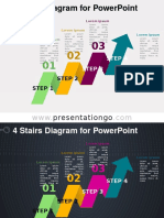 4 Stairs Diagram PowerPoint Template