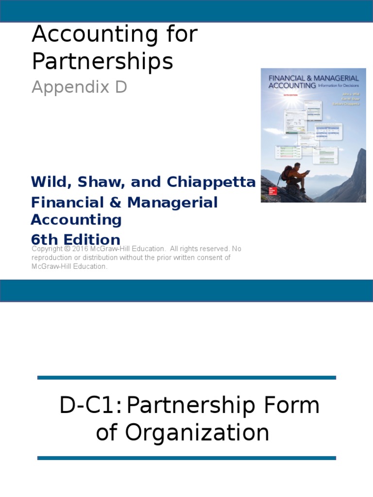 Accounting For Partnerships | PDF | Debits And Credits | Partnership