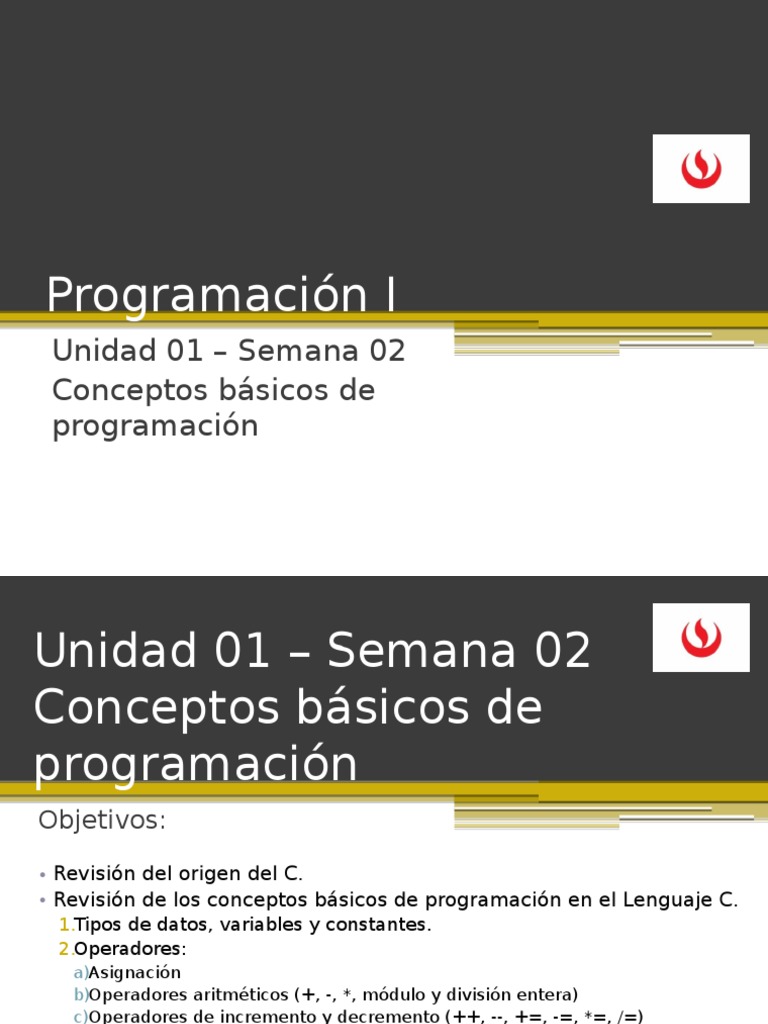 Conceptos Básicos de Programación en C | PDF | Tipo de datos | Lenguaje ...
