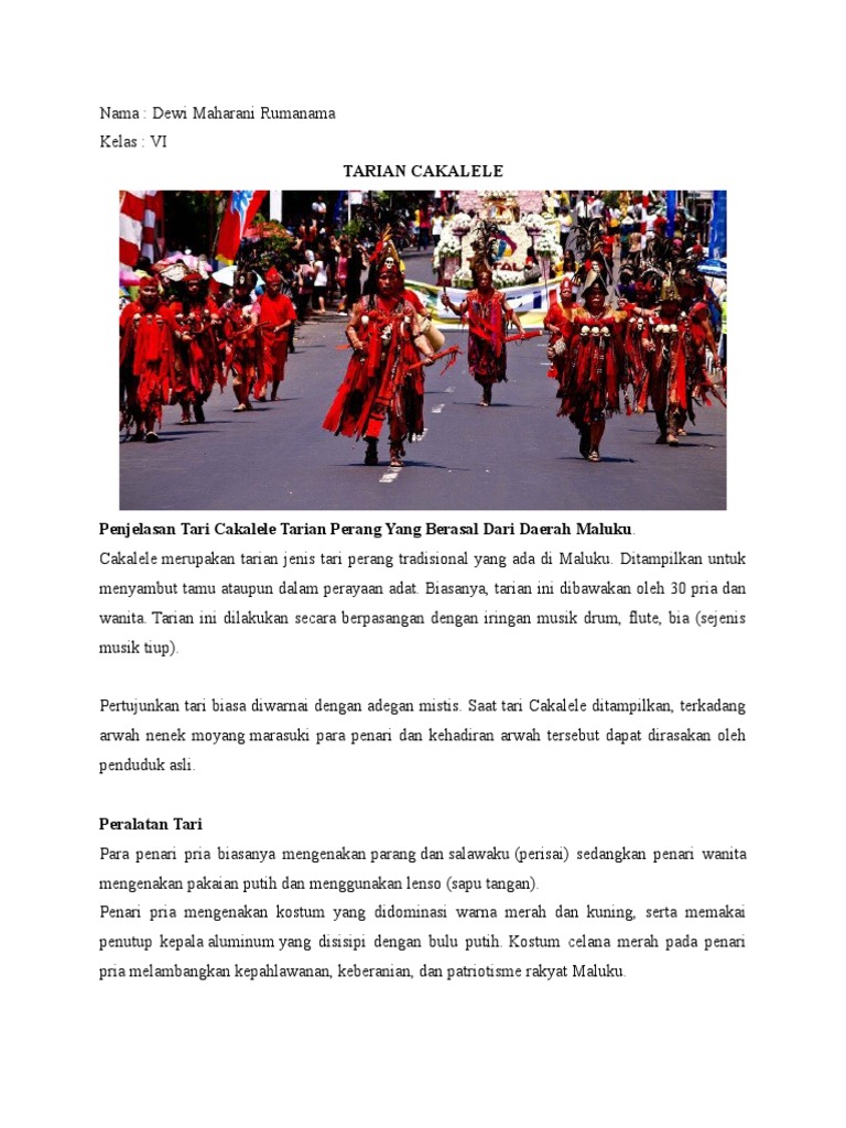 Tarian Cakalele Pdf
