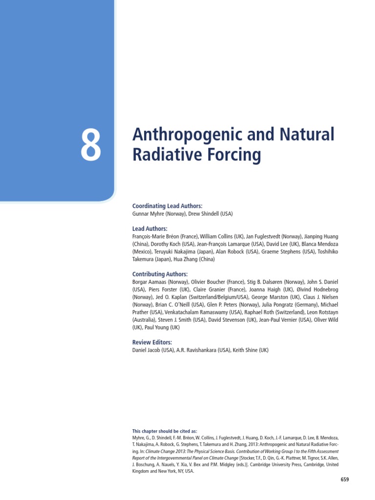 Radiative Forcing and Climate Change | PDF | Water Vapor | Atmosphere ...
