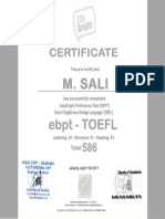 Laporan TOEFL M. Sali BW