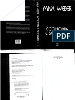 WEBER, Max - Economia e Sociedade, Fundamentos Da Sociologia Compreensiva, Vol 1, Cap. 5 Brasília, UNB, 2009