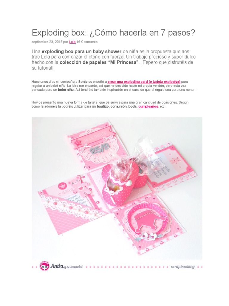 Exploding Box | PDF | Papel | Ocio, image size:768x1024
