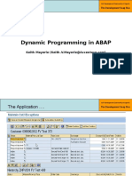 1 - Part 3 - Dynamic Programming in ABAP