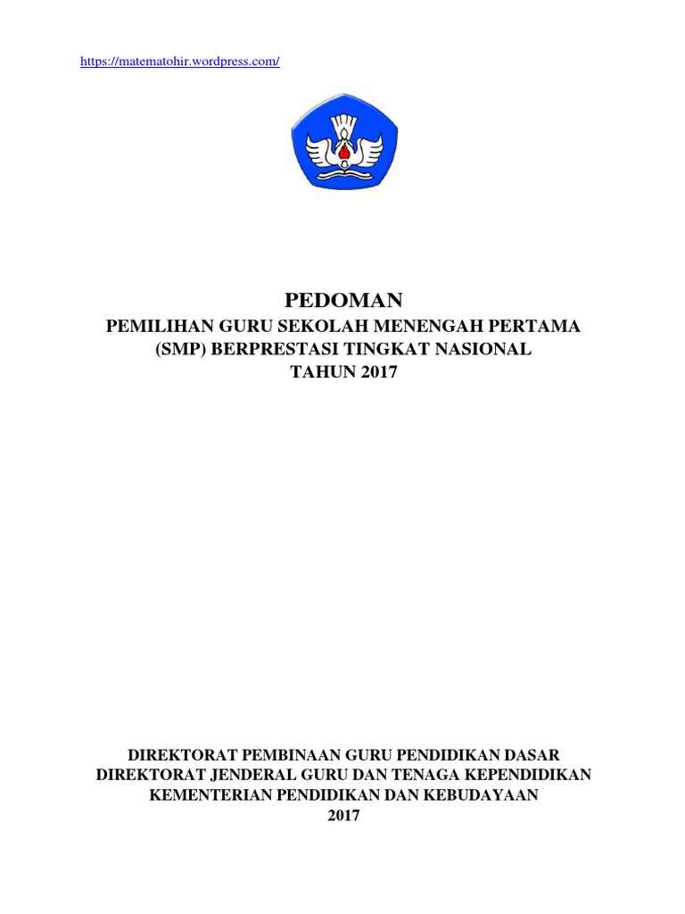 Contoh Karya Tulis Ilmiah Guru Berprestasi Seputaran Guru