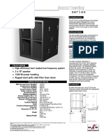 High efficiency horn loaded bass system