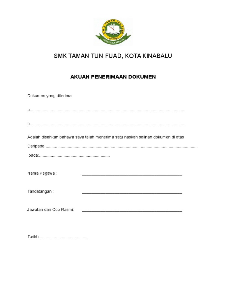 Contoh Surat Akuan Dokumen