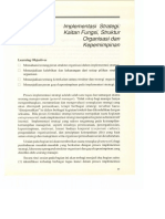 Bab8 Implementasi Strategi Kaitan Fungsi Struktur Organisasi Dan Kepemimpinan PDF
