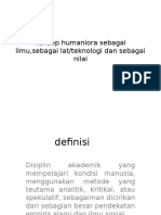 Konsep Humaniora Sebagai Ilmu, Sebagai Lat