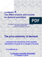 The Effect of Price and Income On Demand Quantities