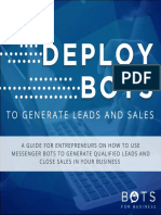Deploy Bots to Generate Leads and Sales