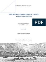 Indicadores Ambientales de Espacio Publico en Bogota