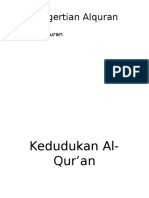(SYARIAH) Kedudukan Al-Qur'An