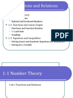 Unit 1 Functions and Relations: 1-1 Number Theory
