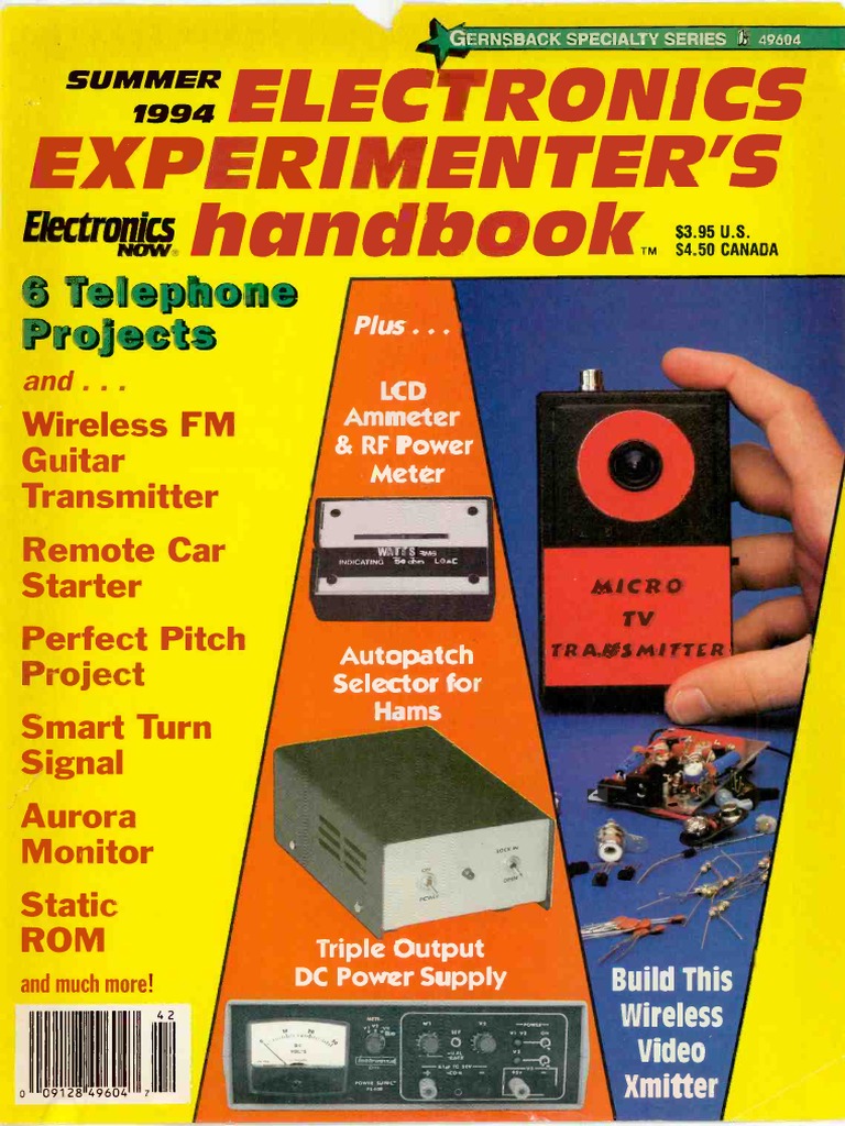 Electronics Experimenters Handbook 1994 Summer PDF Telephone