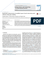 Bandwidth Enhancement of Modified Square Fractal Microstrip Patch