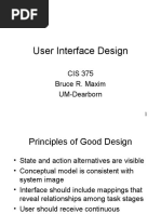 User Interface Design: CIS 375 Bruce R. Maxim UM-Dearborn