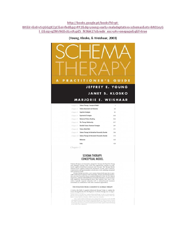 SCHEMA THERAPY PRACTITIONER GUIDE PDF intelligence overview
