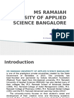 MS Ramaiah University of Applied Science