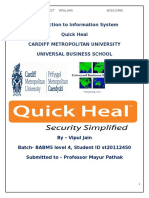Quick Heal Technology used in Information System