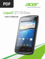 Acer Liquid Z110 Duo User Manual PDF