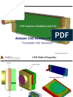 Analyzer CAE Solutions Pvt. LTD.: CFD Analysis of Radiator and CAC